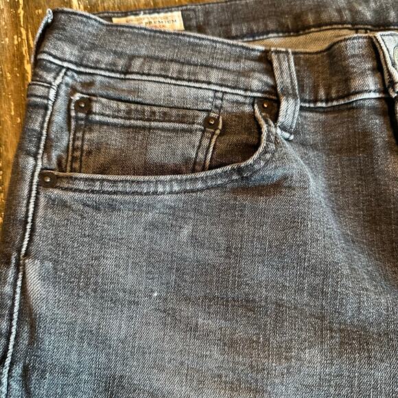 Men’s Levis’ Premium 512 Denim Jeans Grey Black, 34W x 28L - Picture 3 of 13
